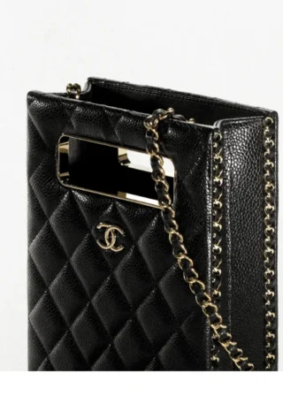 CHANEL Grained Lambskin Clutch with Chain - View 1